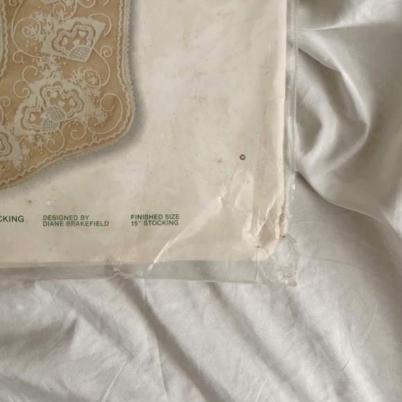 Vintage Sunset Stitchery Kit 2035 Christmas Victorian Stocking 15” New VTG - Picture 7 of 11